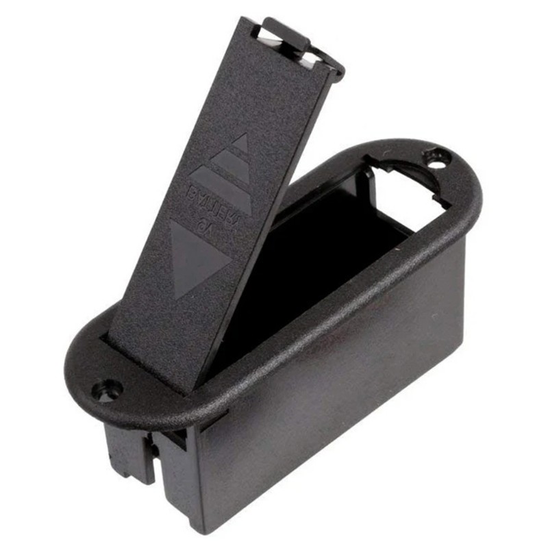 ABS Plastic 9V Battery Box Design for Guitar Electronics Push Button Access