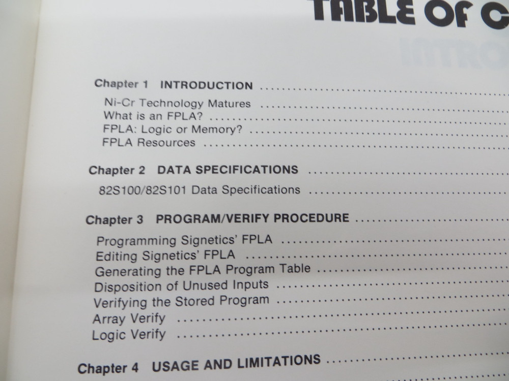 Signetics Field Programmable Logic Arrays 1977 vtg tech data manual reference