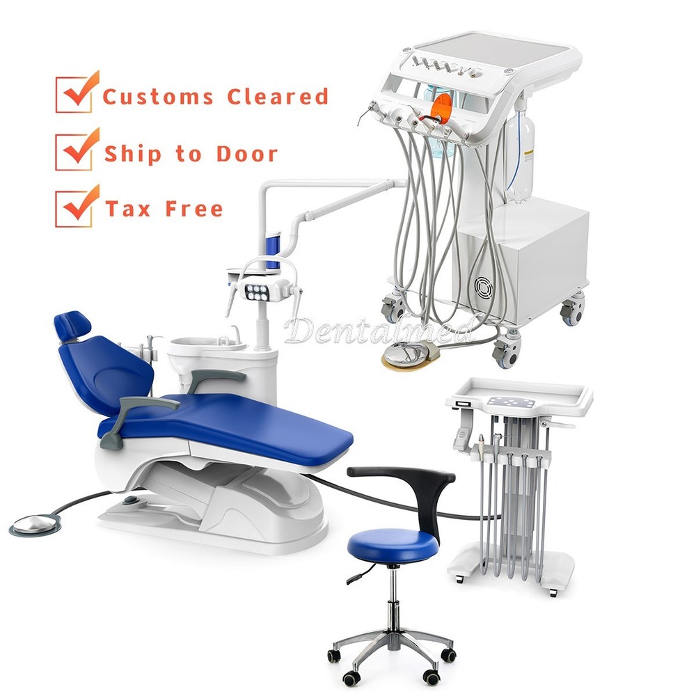 Dental Unit Chair DC Motor Computer Controlled/Portable Delivery Unit Compressor