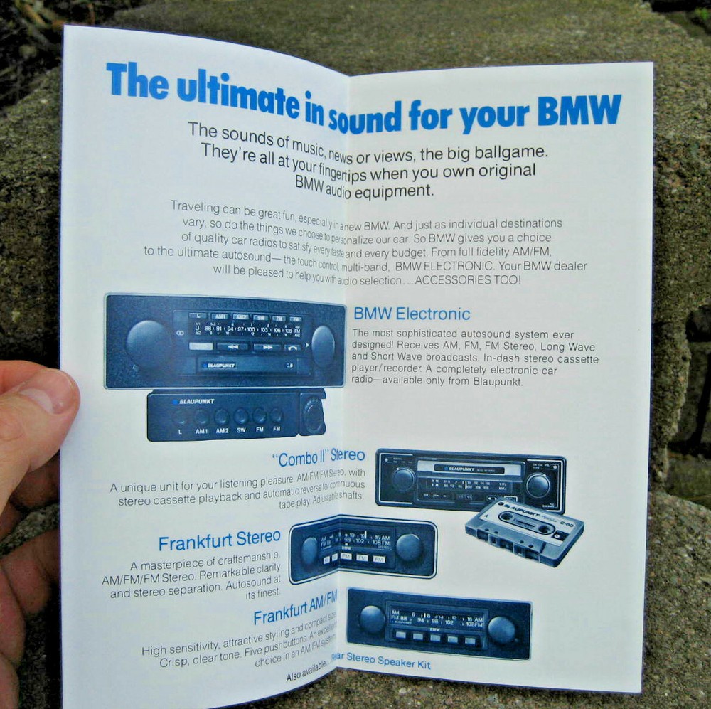 1976 BMW Radios and Accessories Brochure