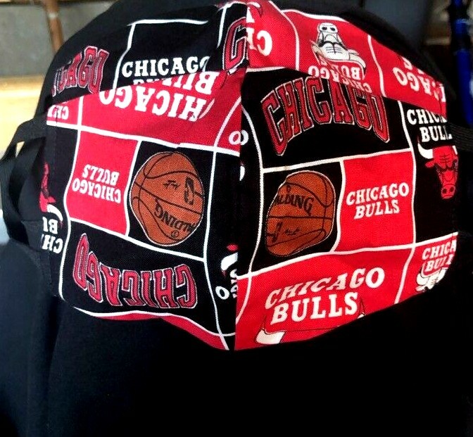 ***Chicago Bulls***  Cotton Face mask (handmade)