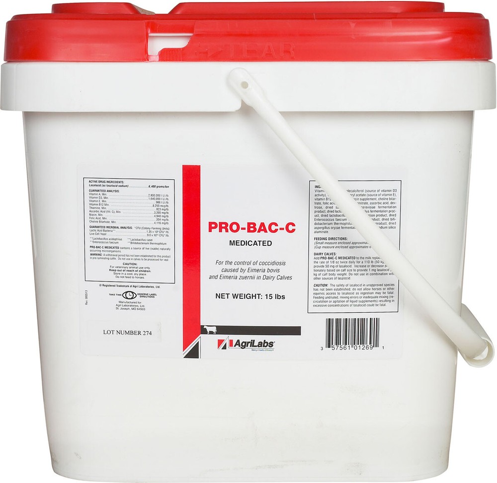 Pro Bac C 15 Pounds Milk Replacer Additive