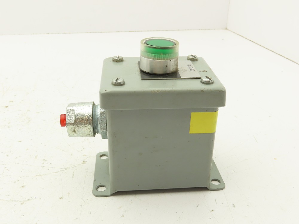 Electromate E1PBGM Green Illuminated Pushbutton Enclosure