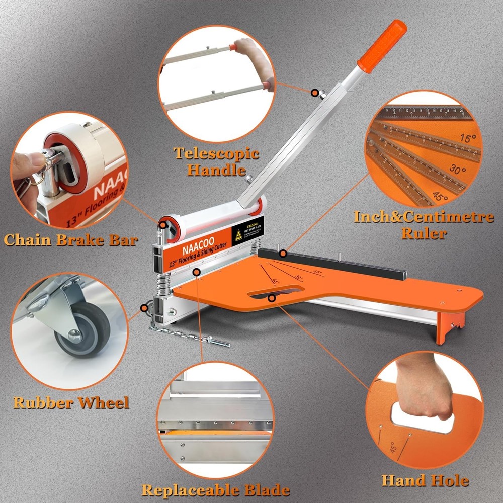 Laminate/Vinyl Floor Cutter with Extra Blade for Work Efficiently