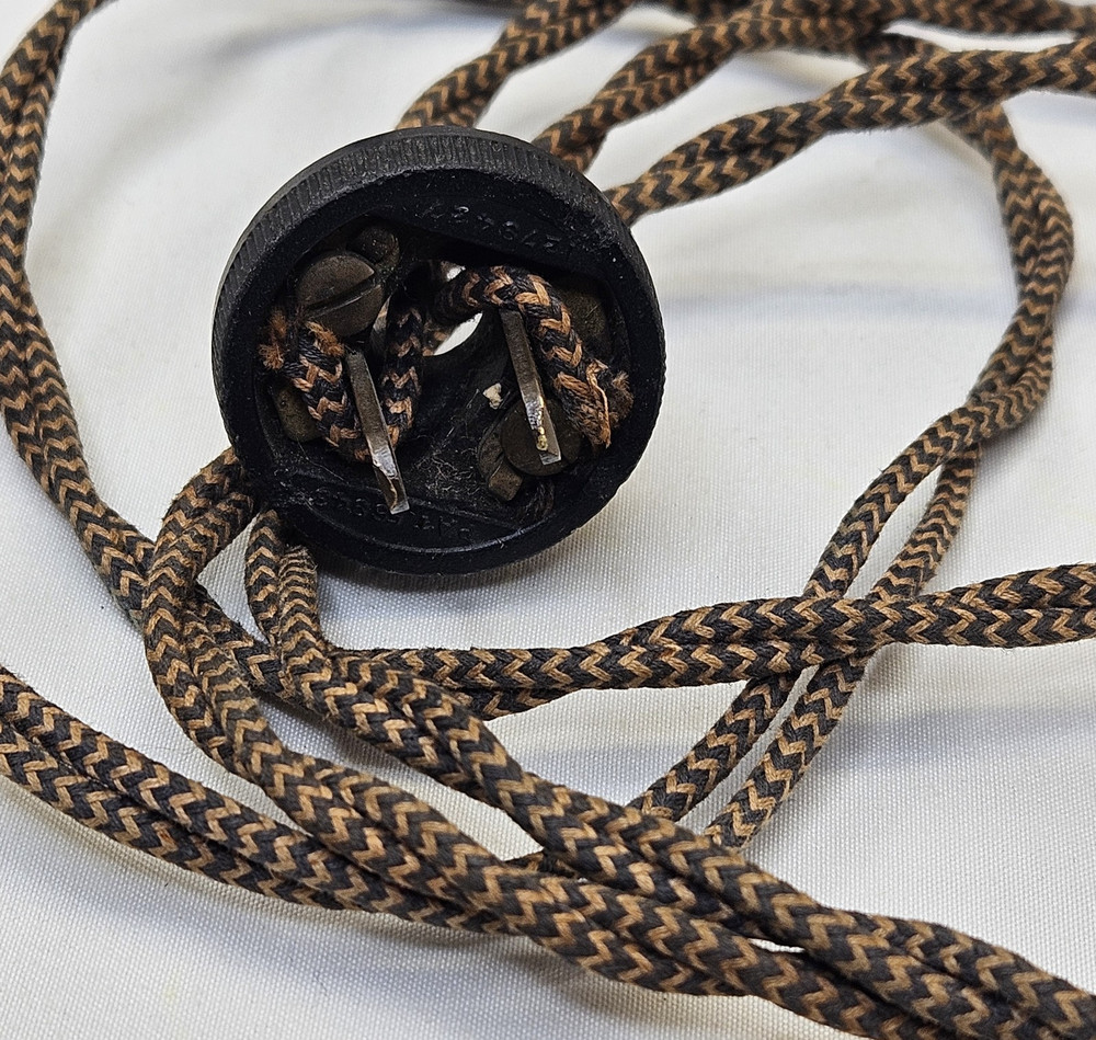 Antique Vintage Mini Travel Iron Green Handle