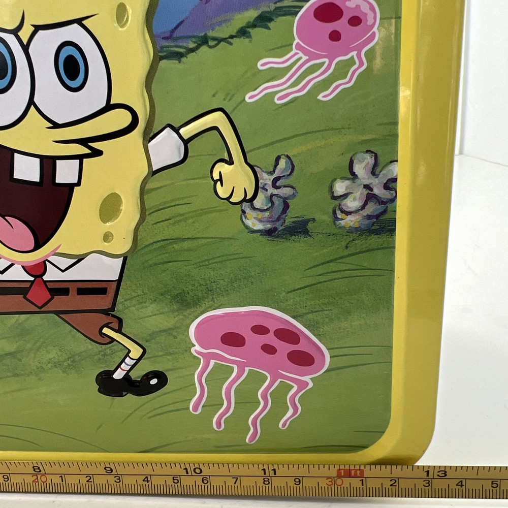 SpongeBob Square Pants Large Metal Lunch Box. 2002