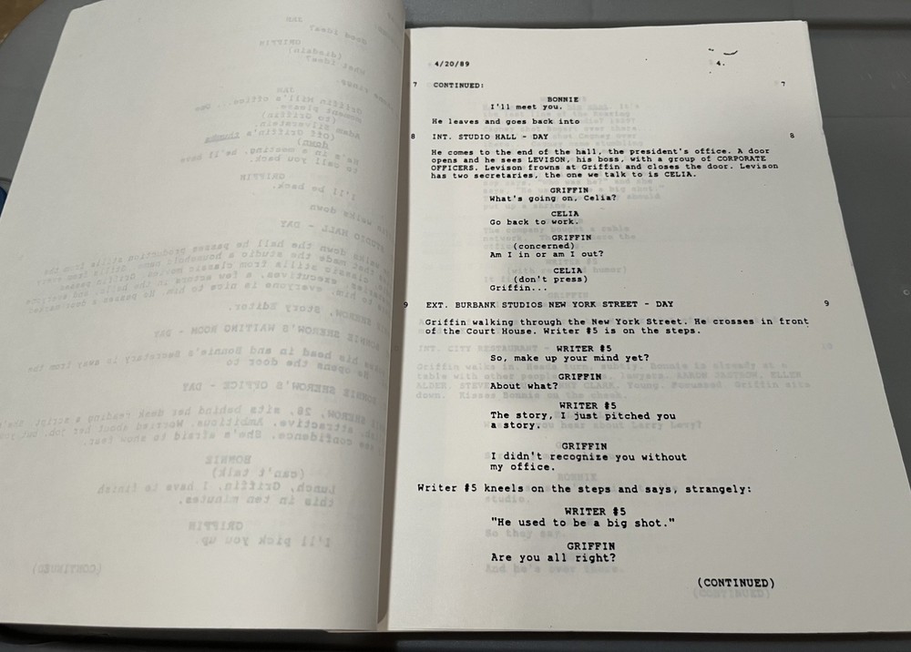 "The Player" 1992 MICHAEL TOLKIN First Draft Screenplay Vintage Movie Script