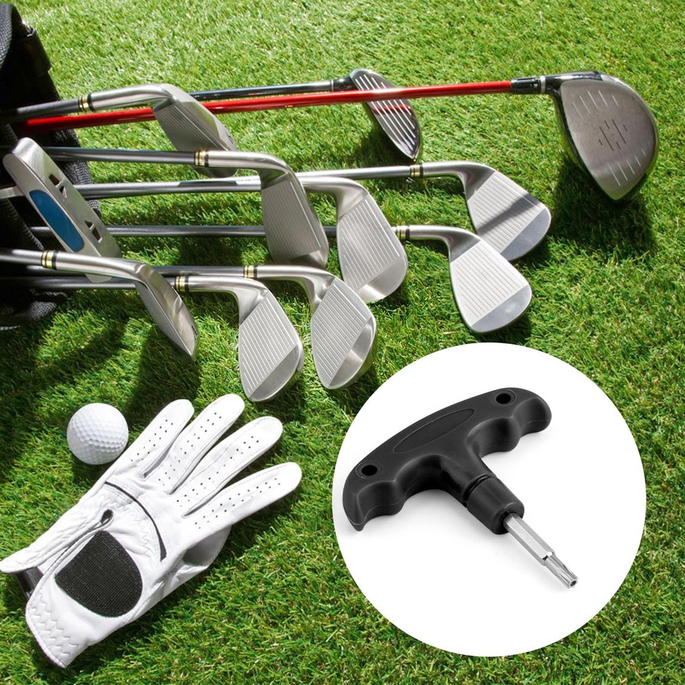 XIHIRCD Golf Torque Wrench, Adjustable Tool with Plastic Handle M, Black