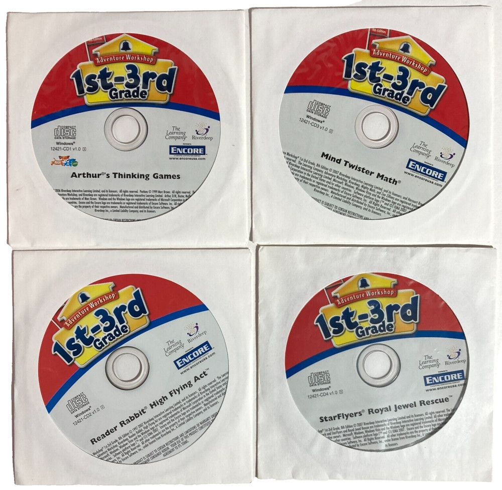 Adventure Workshop 1st-3rd Grade 8th Ed CD-ROM for PC Windows