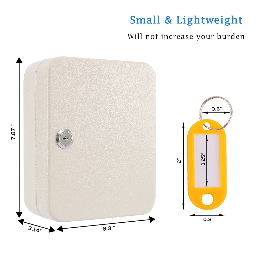 KYODOLED Key Cabinet Wall Mount, Locking Key Organizer, Key Storage Lock Box ...