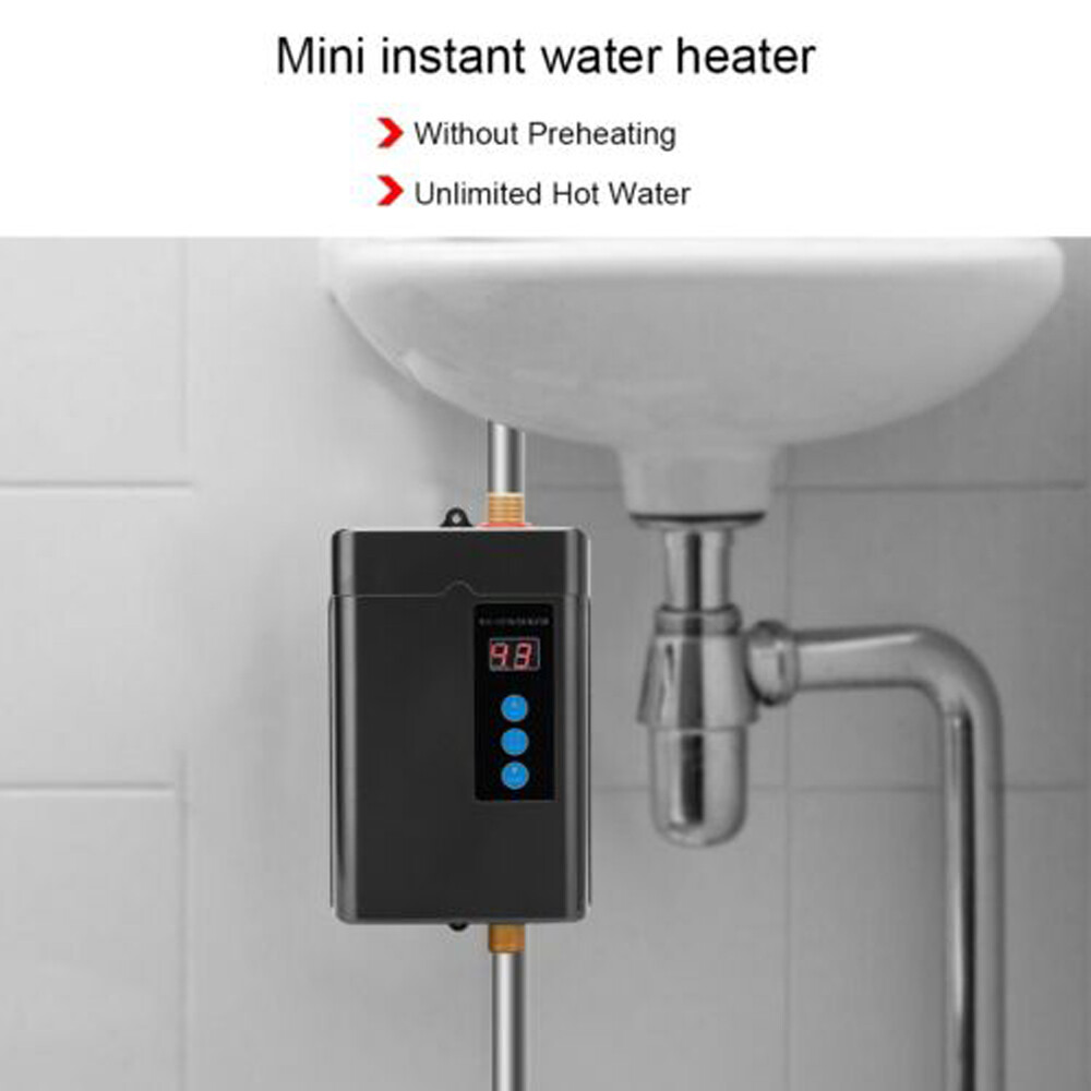 3KW Tankless Electric Hot Water Heater Instant Boiler On Demand Whole House NEW