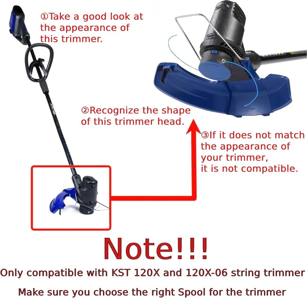 6 PCS Weed Eater String Compatible with Kobalt 40V Cordless String Trimmer KS...