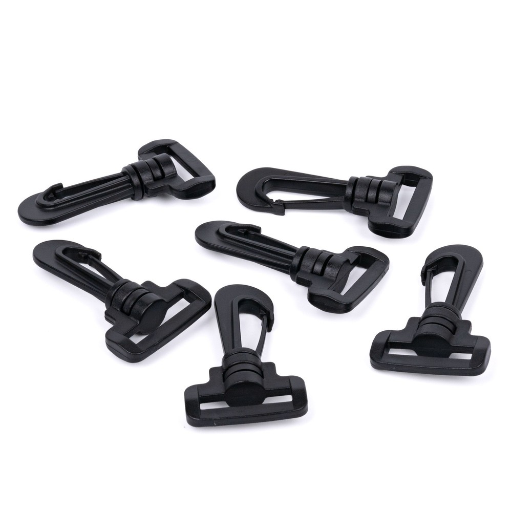 50 - 1 Inch Plastic Swivel Hook Snap