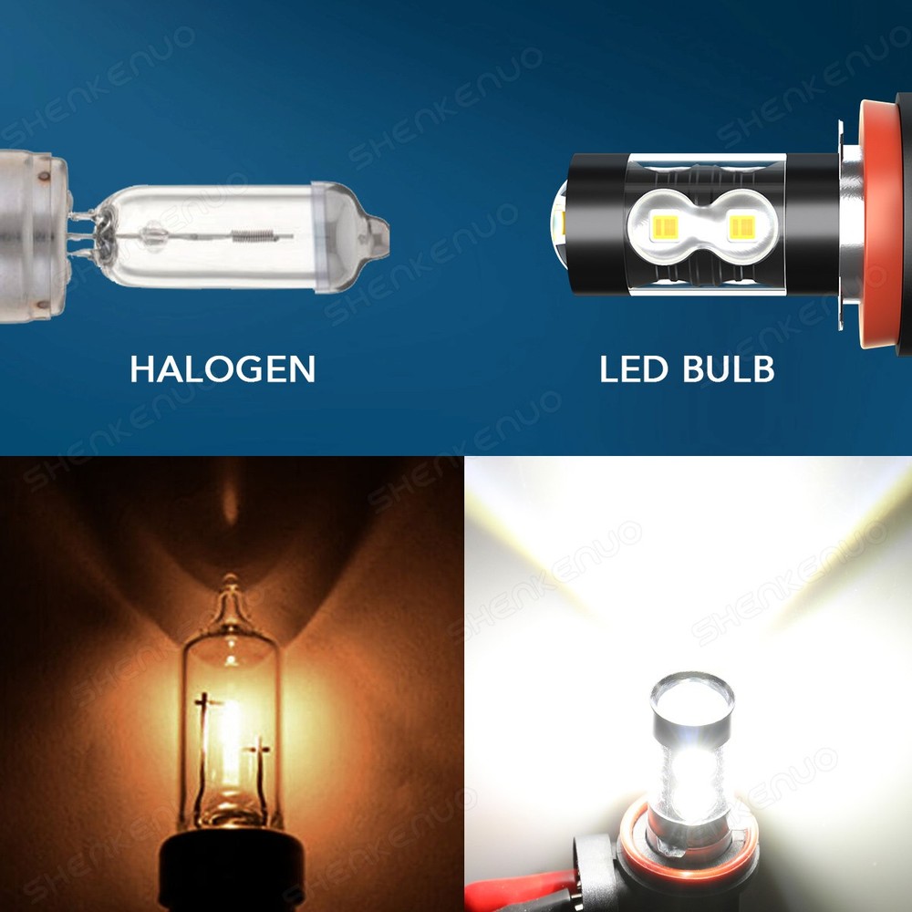 For 2014-2015 Dodge Durango 4PC 6500K LED Headlight Bulbs + Fog Lights Kit