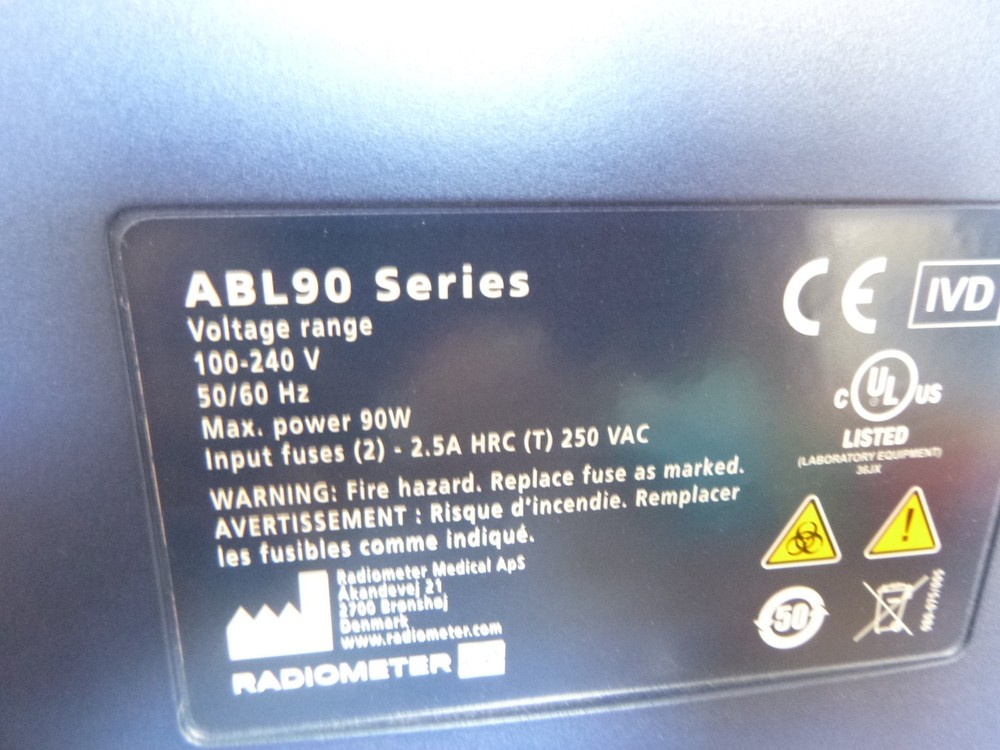 Radiometer ABL90 Flex Plus Blood Gas Analyzer ABL 90