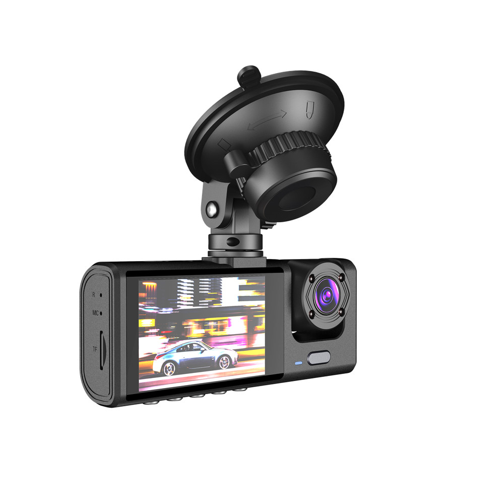 1080P Car DVR Dash Cam Recorder Video G-Sensor Front Rear Inside Camera 2 In