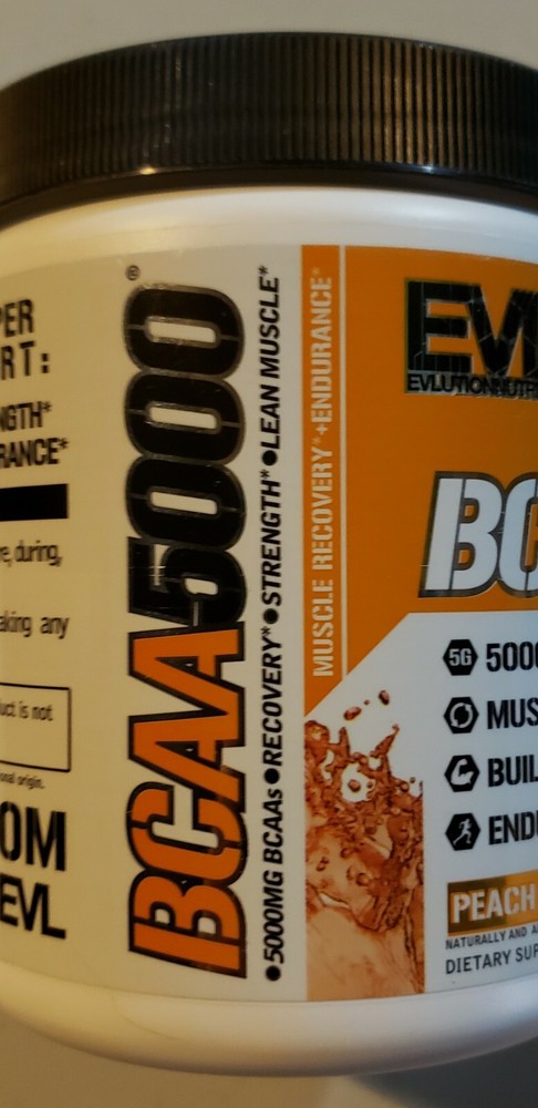 Evlution Nutrition - BCAA 5000 - PEACH LEMONADE - 30 Servings - Exp 5/2025