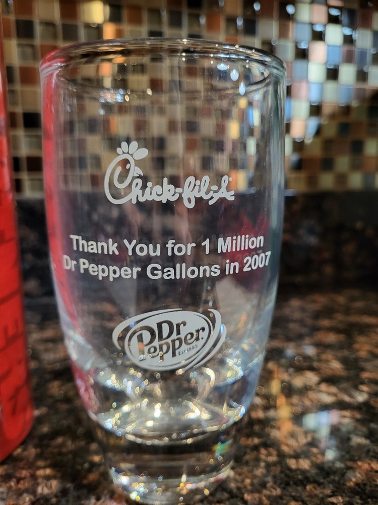 Chick-fil-A/Dr. Pepper Glass
