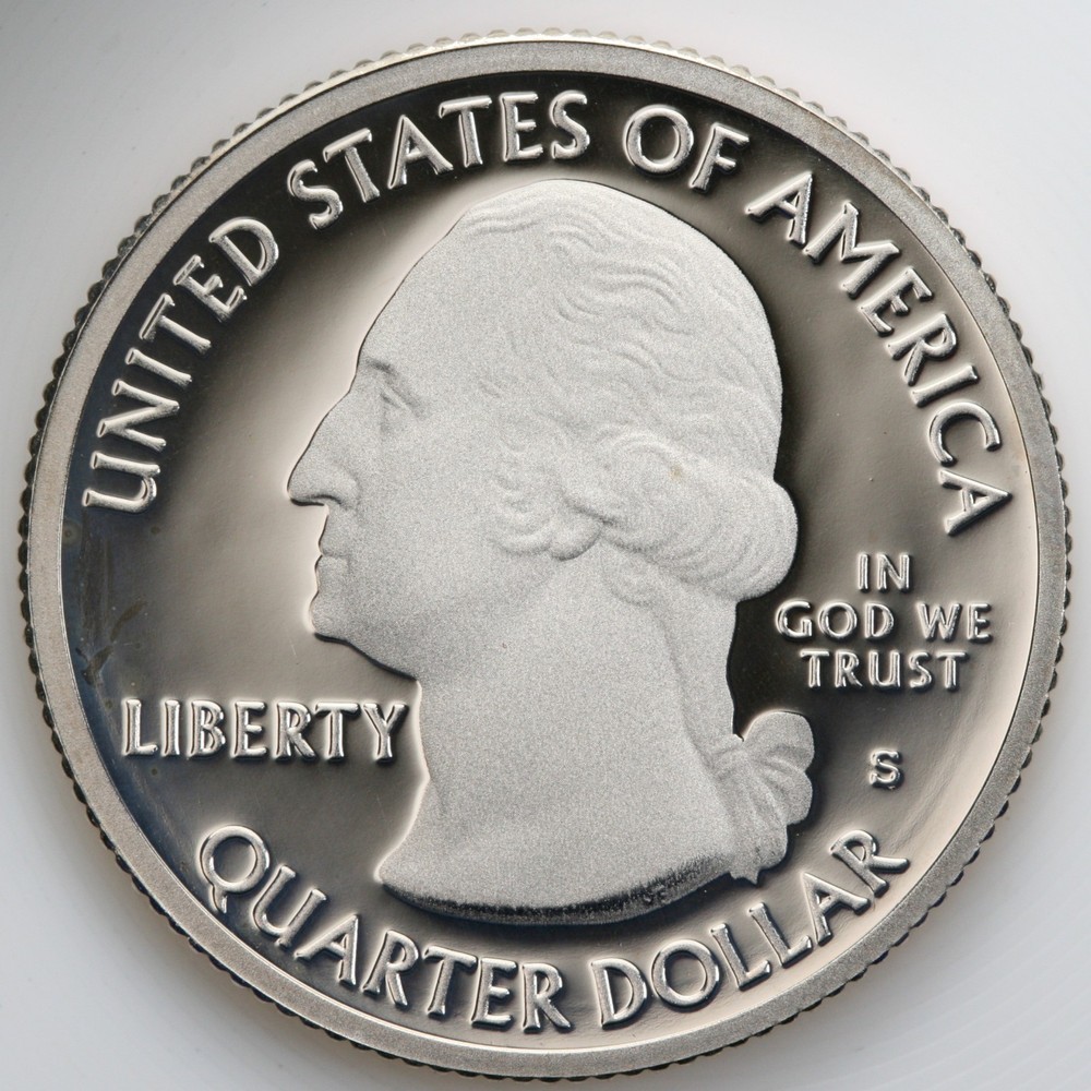 2019 S Gem Proof DCam Lowell ATB Quarter CN-Clad