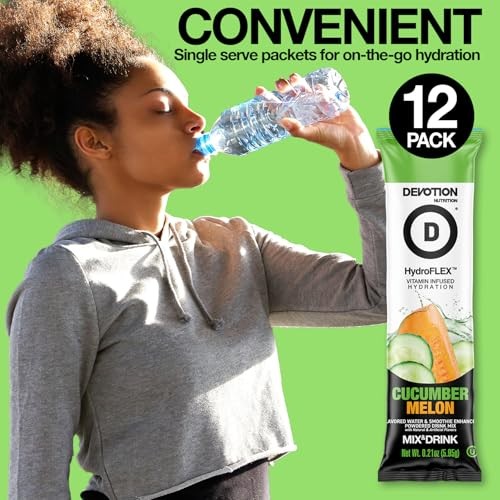 Devotion Nutrition HydroFLEX Water Flavoring Packets – Sugar-Free Hydration...