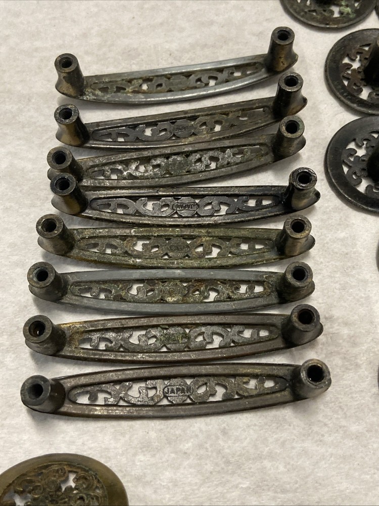 33 Japan Made Vintage Cabinet Knobs Door Pulls Drawer. (C1)