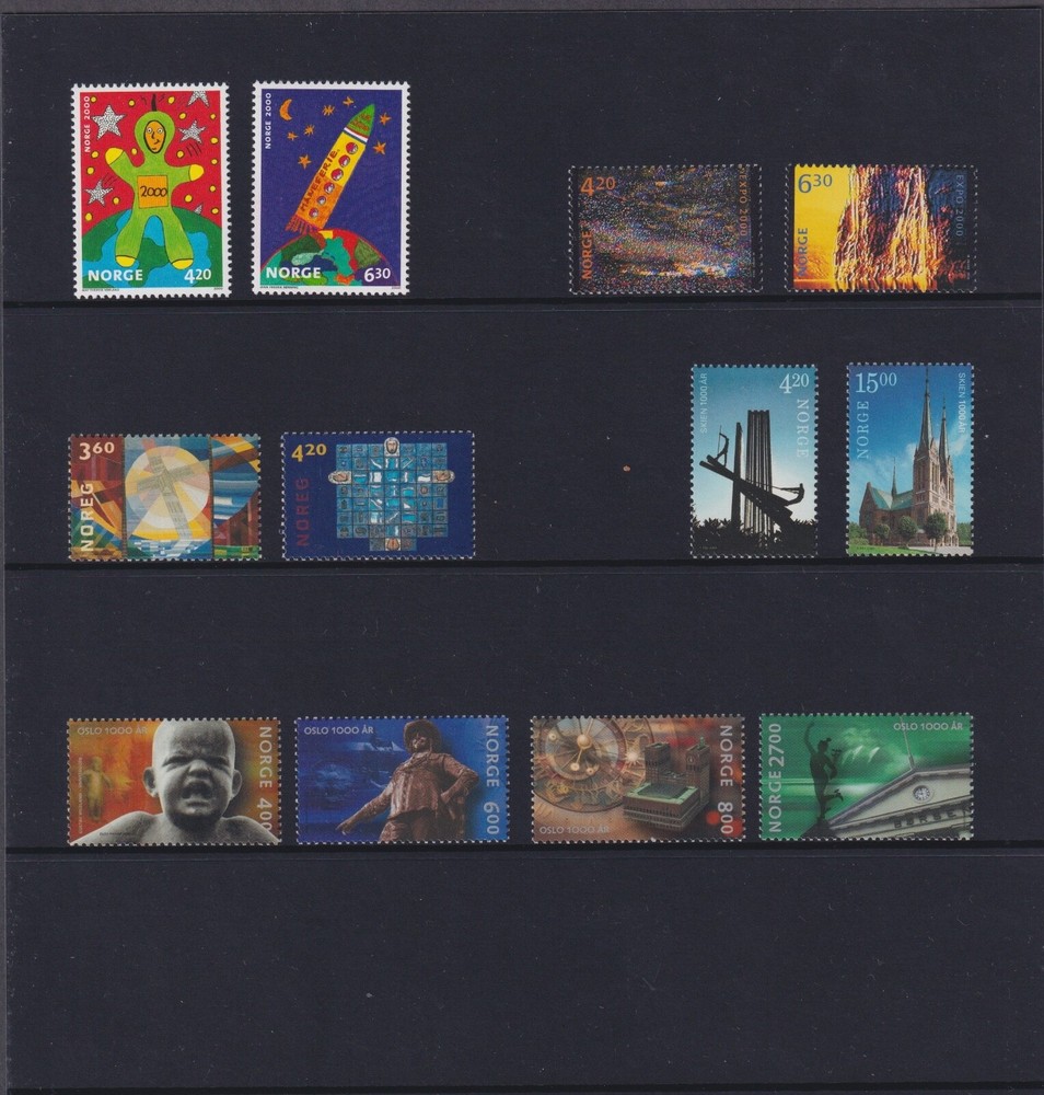 Norway 2000 Year set MNH** in folder