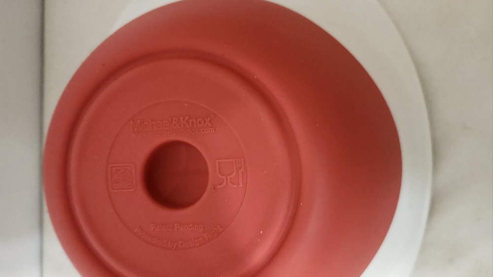 Colander-Strainer-Pasta Bowl-Michael & Knox Silicone White & Orange Kitchen Ware