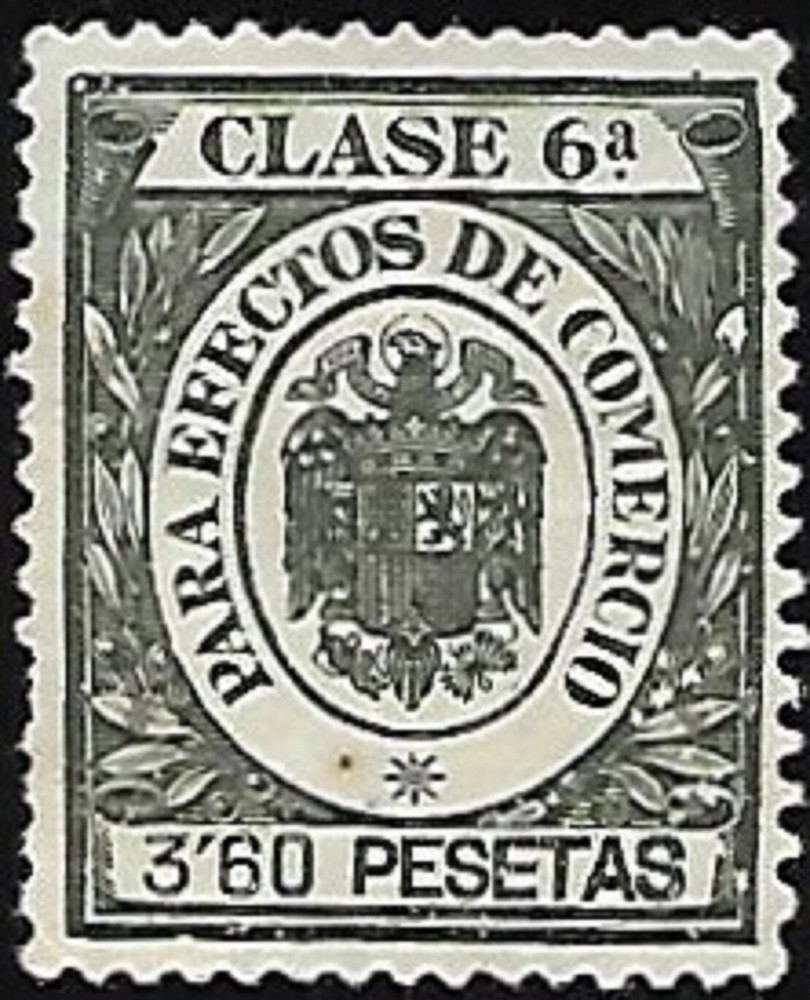 SPAIN TRADE BILLS AND SECURITIES STAMP