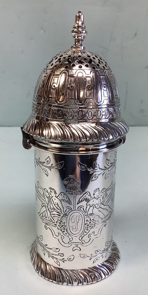 Dutch Silver .813-.835 Sugar Caster for Export 6”H