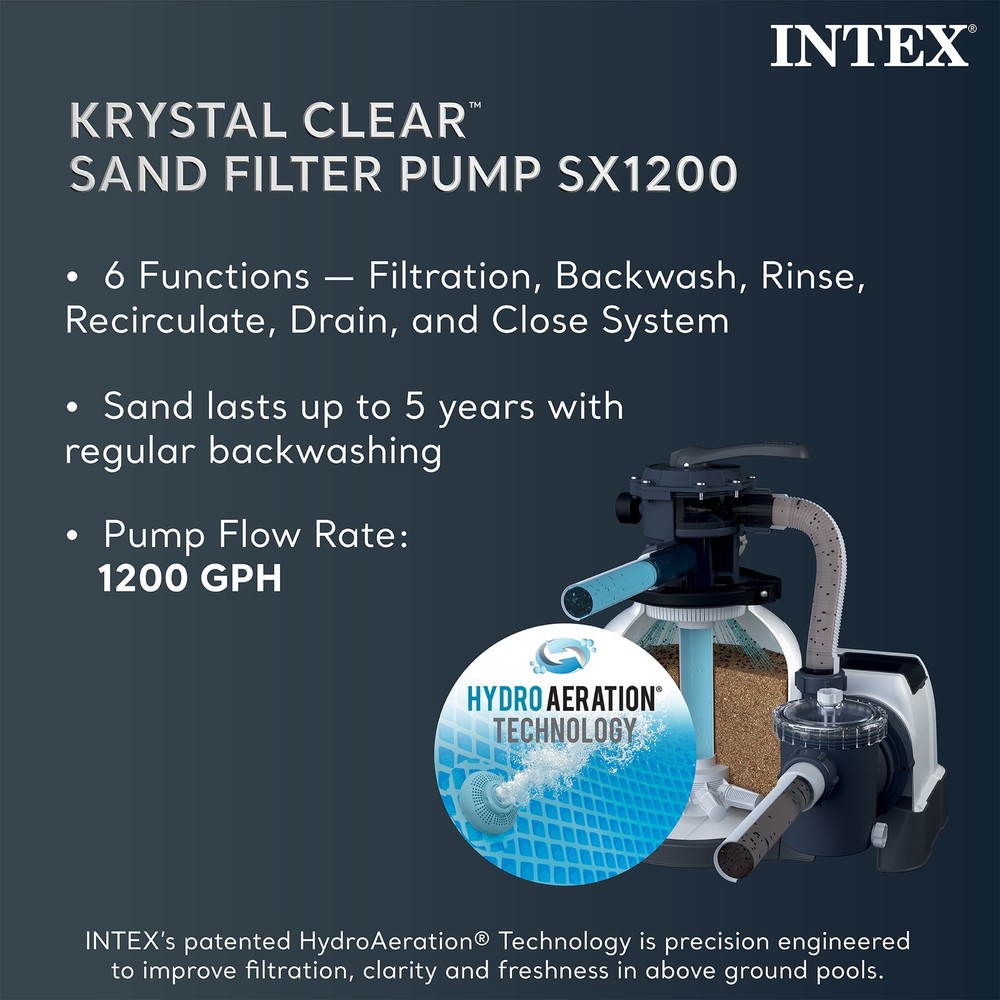Intex Ultra 18' x 9' x 52" XTR Rectangular Pool Set w/Pump Filter (Open Box)