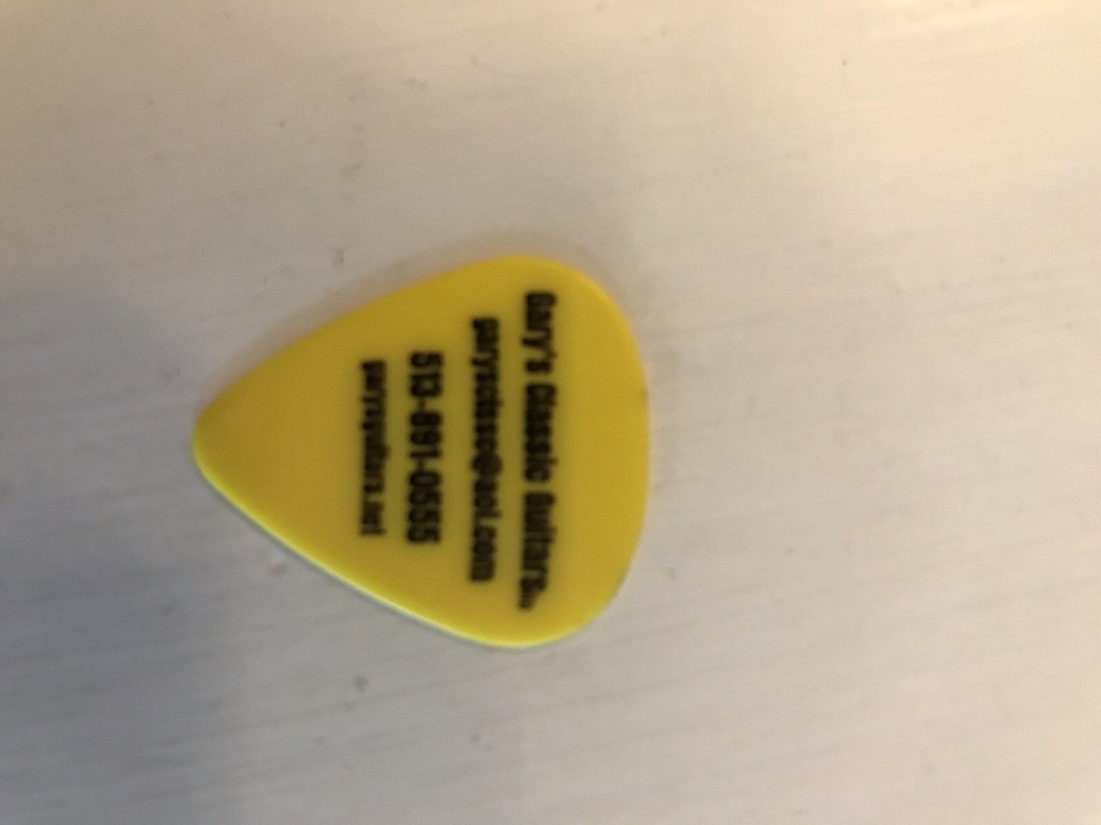 Gary’s Classic Guitar’s Guitar Pick!!!