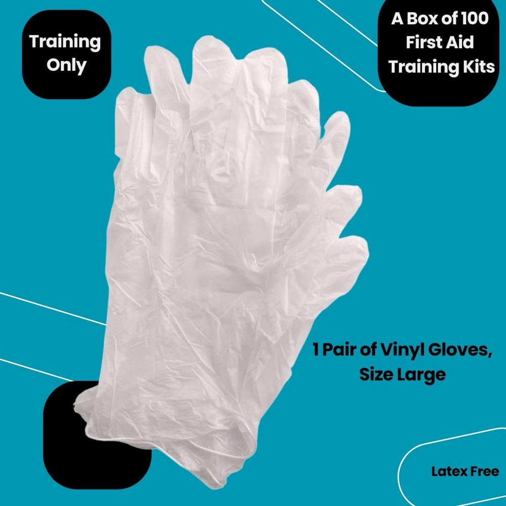 Box of 100 First Aid Training Kits, Basic