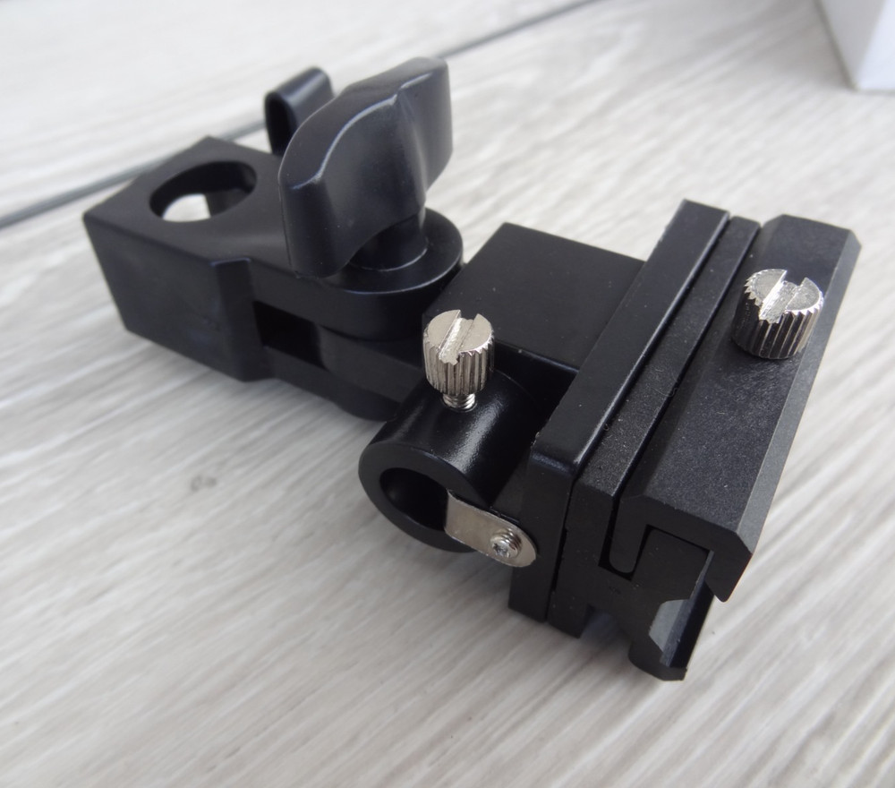 Adjustable Light Stand Adapter w/ Umbrella Holder Versatile Flash Light Bracket