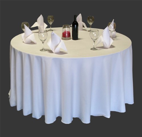30 Pack 108 Inch Round Polyester Tablecloths 25 Colors