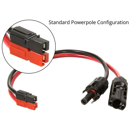 Solar Power Cable to Anderson Powerpole Connector Adapter Cable