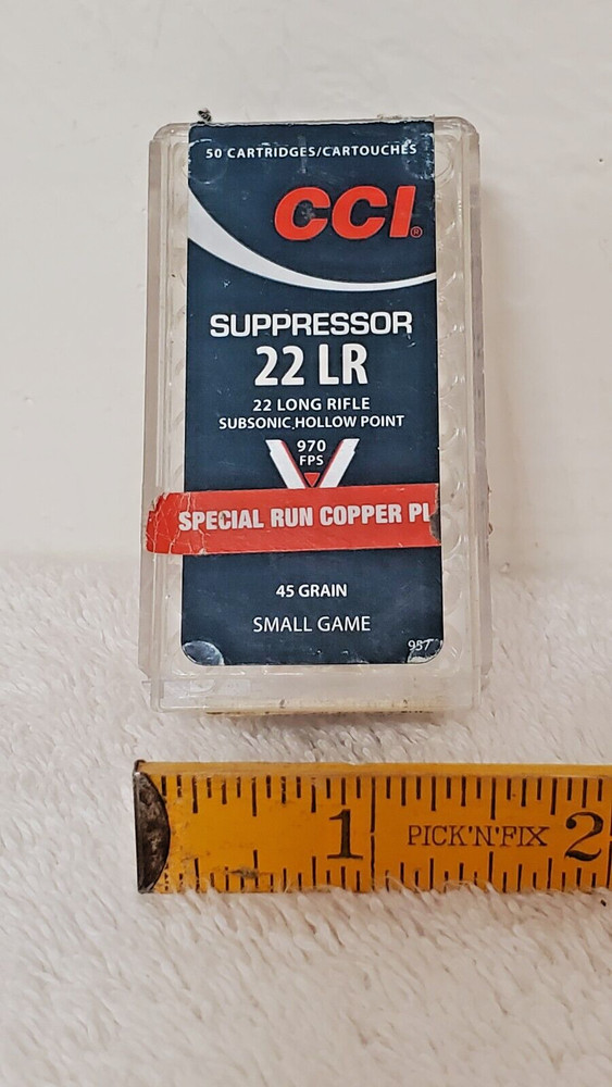 RARE Vintage CCI Suppressor 22LR SPECIAL RUN Empty Ammo Box ONLY