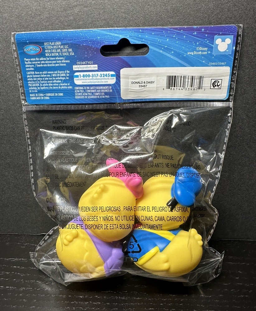 Disney Duckalooz Rubber Duck Donald & Daisy