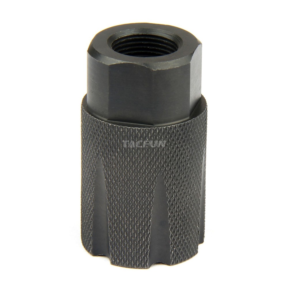 9mm Steel 1/2x28 TPI Compact Low Concussion Muzzle Brake Compensator For Glock