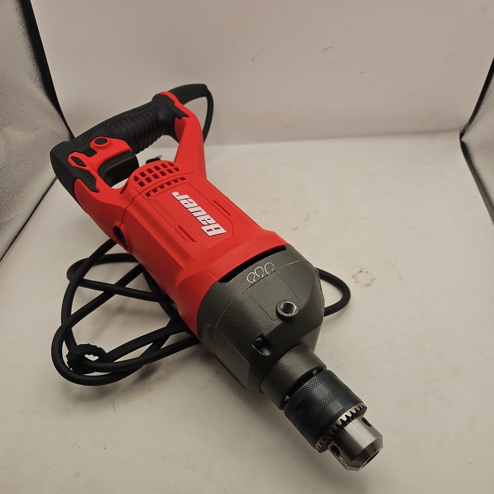 Bauer D-Handle Drill 9-amp 1/2” Variable Speed 2398E-B USED ONCE
