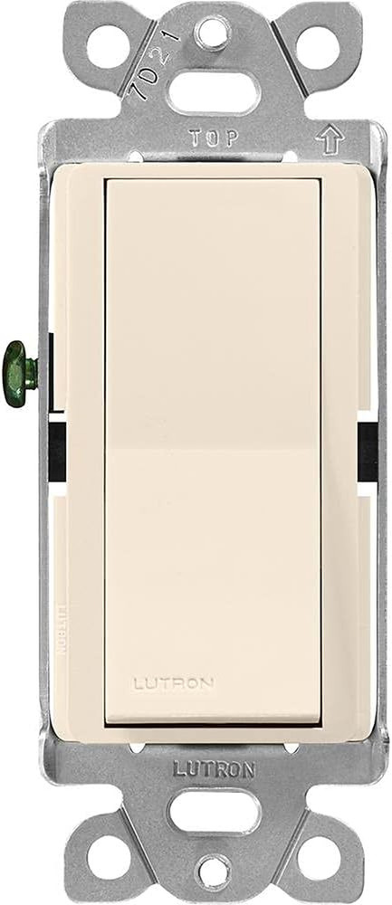 Claro 15 Amp Single-Pole Paddle Switch, CA-1PS-LA, Light Almond