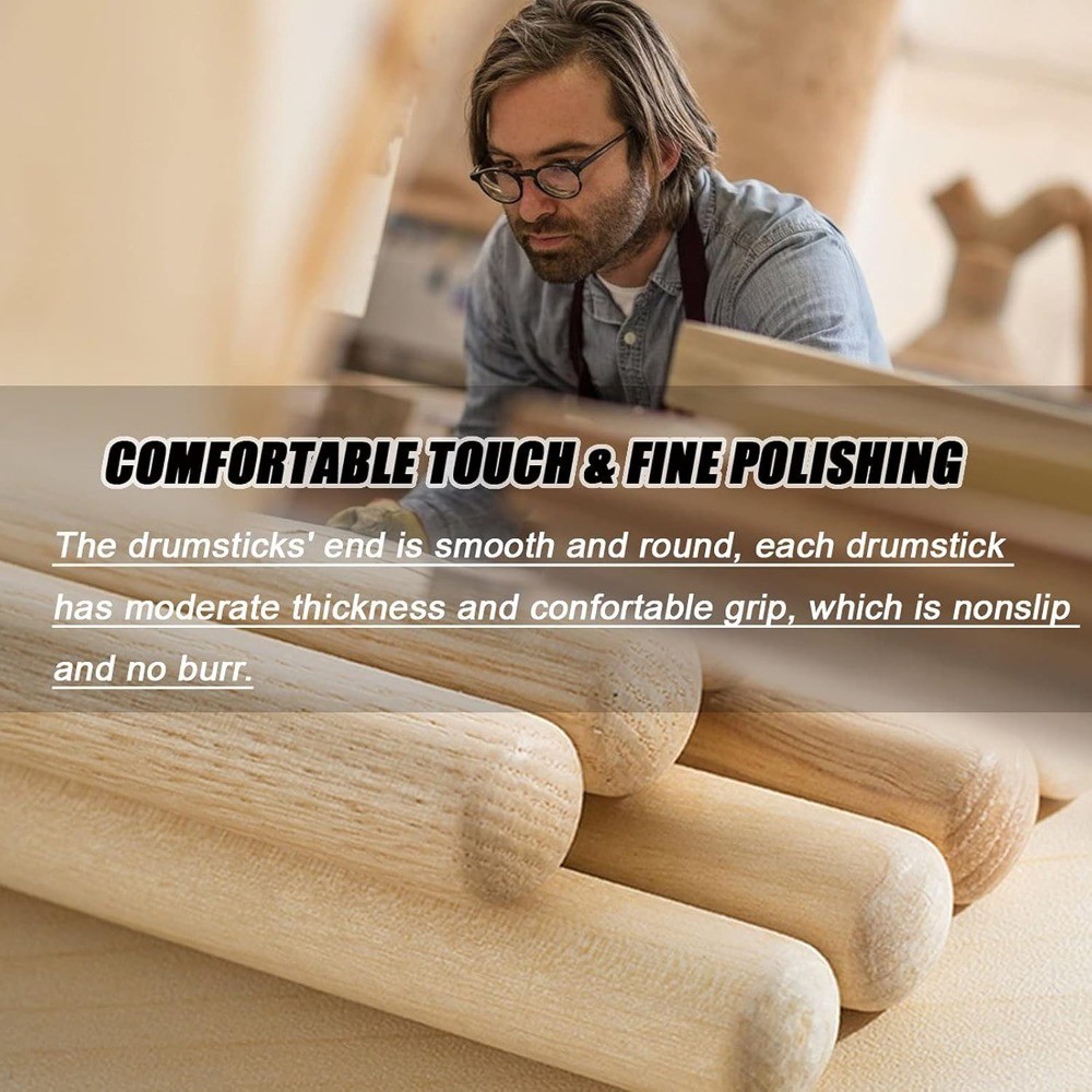 Maple Wood Drum Sticks for Drummers Two Pair