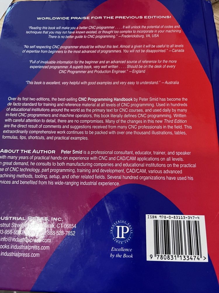 Industrial Press CNC Programming Handbook, 3rd Edition - 3347-4