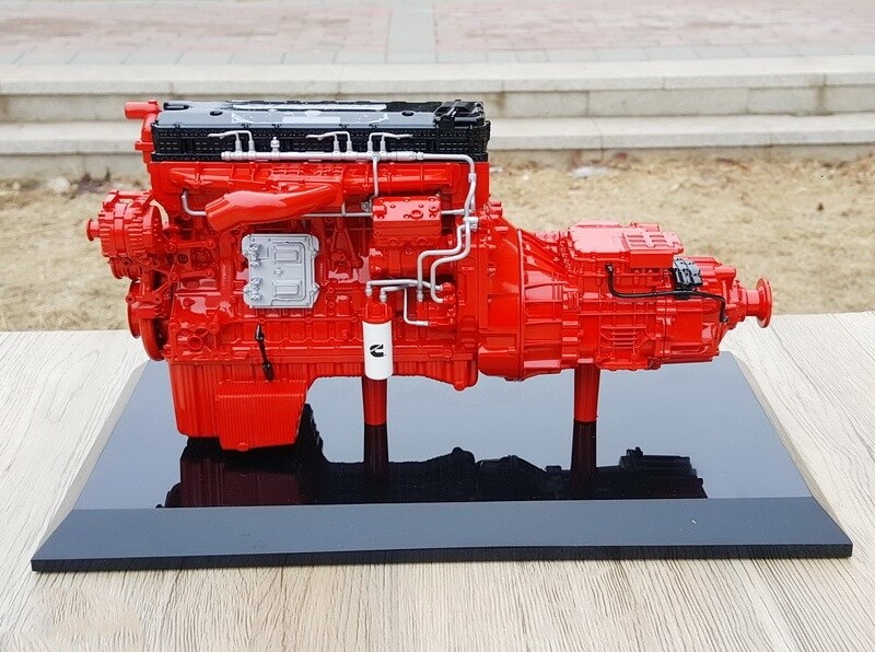 1:10 Cummins M15 Engine Transmission Construct Machine Equipment Diecast Model