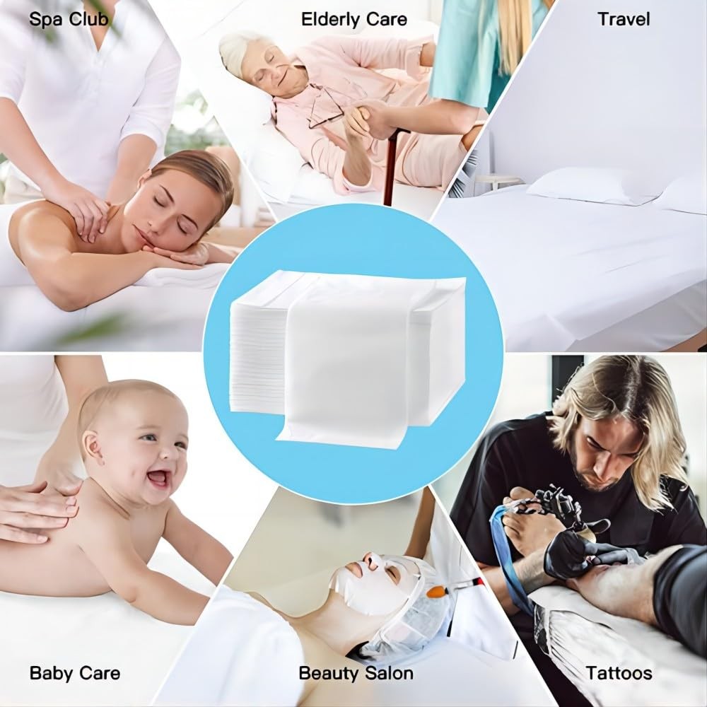 100 Disposable Non-Woven Massage Table Sheets 31.5" x 71" Covers