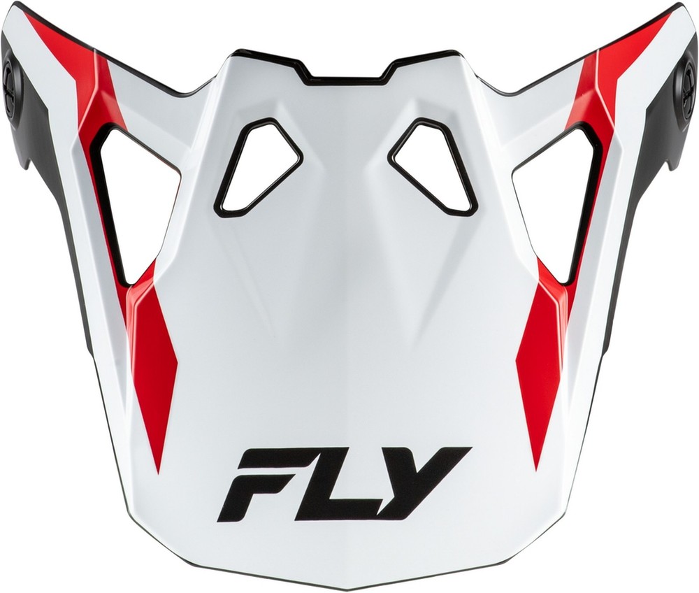 Fly Racing Formula CP Seal Helmet Visor/Peak White/Red