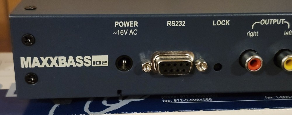 Rare Waves Maxxbass 102 Hardware Low Frequency Stereo Processor Tested EUC W/box