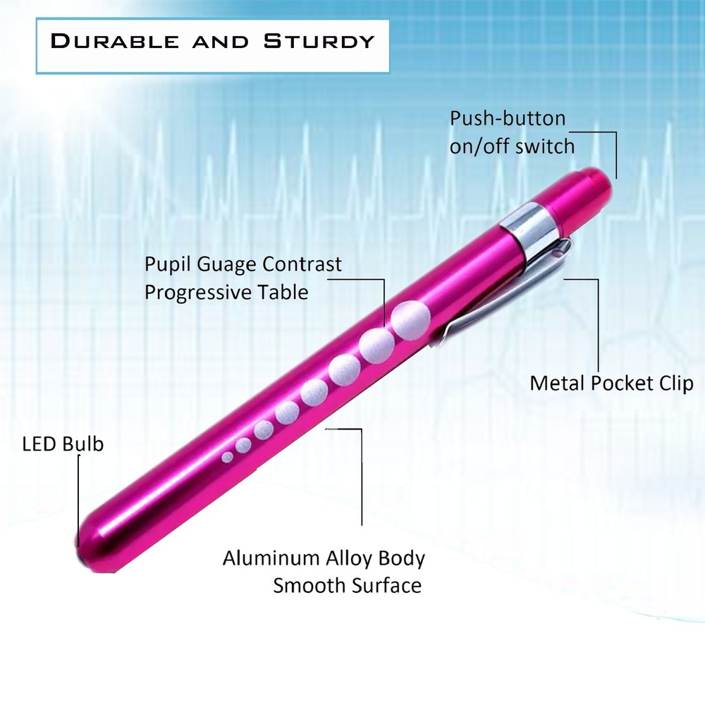 NEUROLOGICAL PERCUSSION REFLEX TAYLOR HAMMER + DIAGNOSTIC PEN LIGHT PENLIGHT