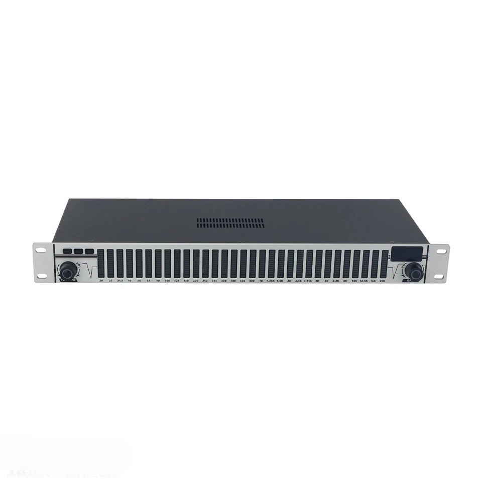 EQ-A31 Professional 31 Band Equalizer Digital Equalizer (Silver) for Stage Home