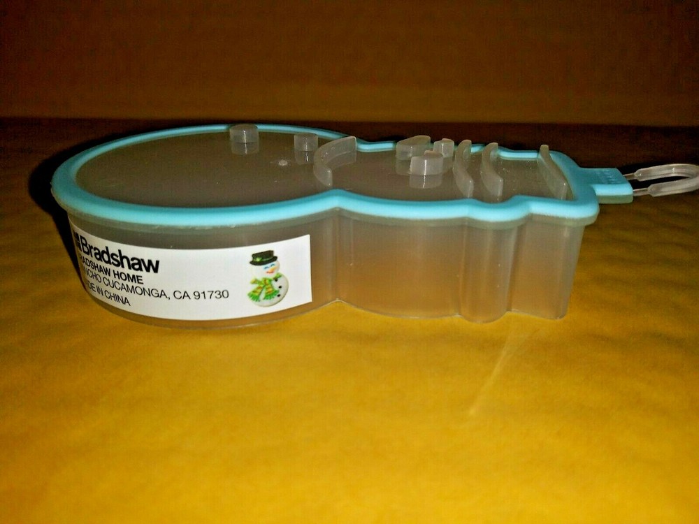 Light Blue Snowman shaped Cookie Cutter 1 pc Medium by Bradshaw