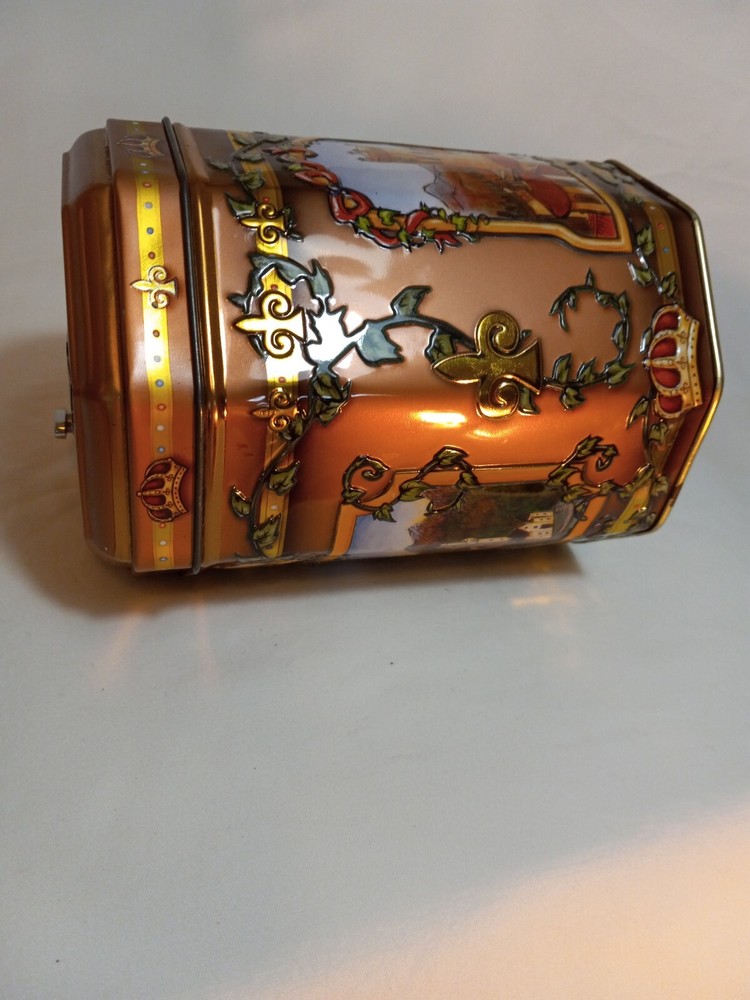 European Cookie Tin Germany Plays Lullaby